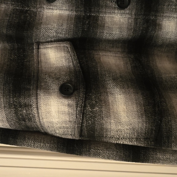 A.N.A. BRAND WOMEN'S BLACK AND WHITE PLAID FLANNEL PLUS SIZE JACKET SIZE 1X - Picture 6 of 16